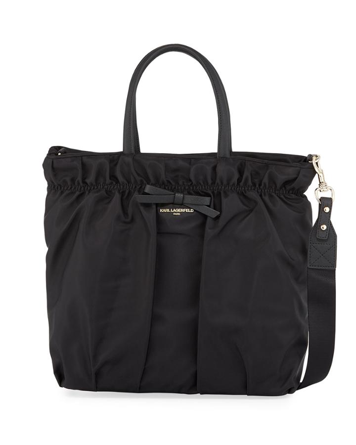 Arielle Quilted Nylon Tote Bag