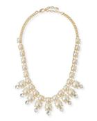Faux-pearl Crystal Necklace