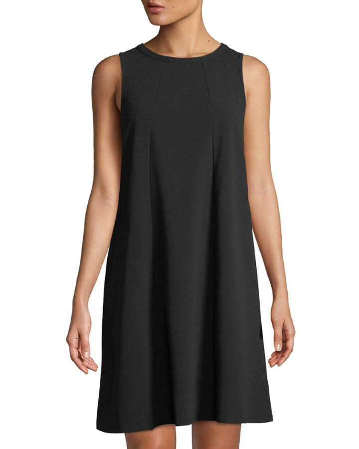 Double-crepe Dress W/ Front