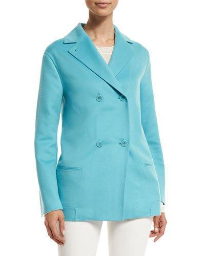 Rain Foster Cashmere Double-breasted Peacoat
