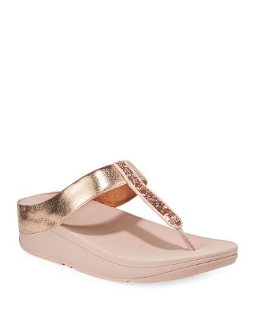 Fino Glittered Metallic Thong