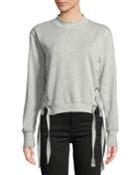 Side Lace-up Pullover