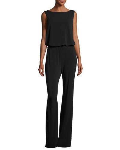 Blouson Jersey Jumpsuit, Black