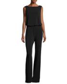 Blouson Jersey Jumpsuit, Black