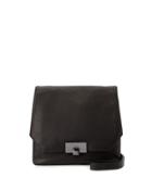 Filmore Leather Crossbody Bag, Black