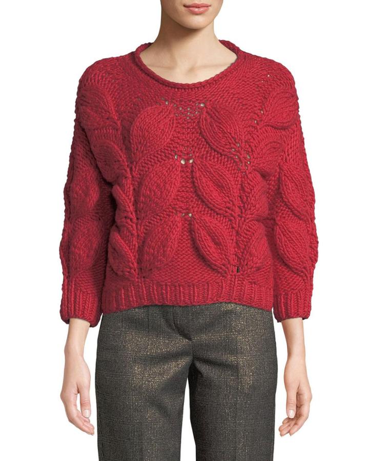 Piuma-leaf 3/4-sleeve