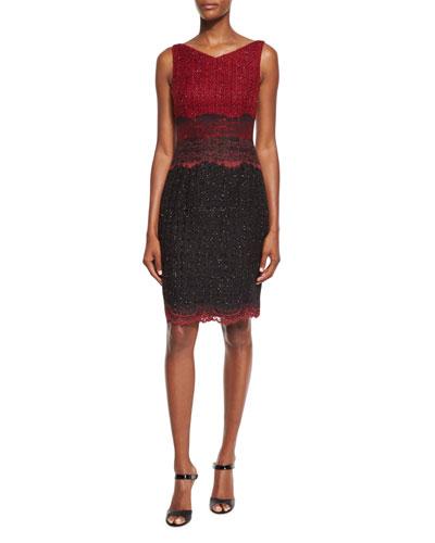 Roxie Iridescent Tweed & Lace