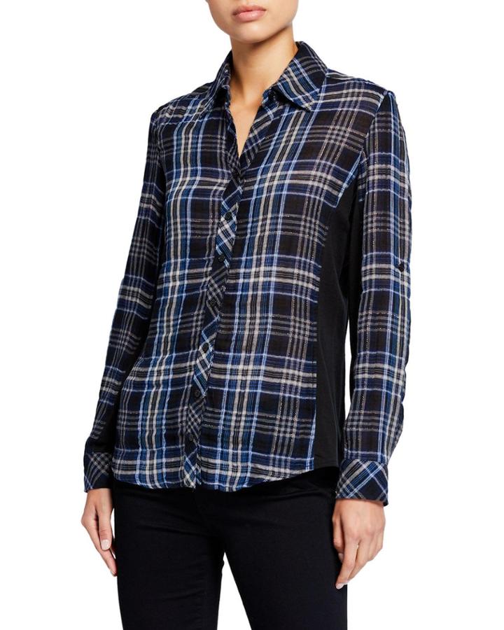 Casey Combo Shimmer Plaid