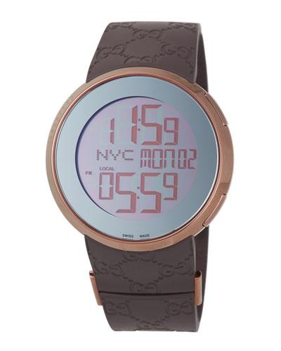 44mm I-gucci Xl Digital Men's Watch W/ Rubber