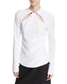 Cutout Long-sleeve Top