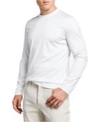 Men's Long-sleeve T-shirt With Two-tone Collar