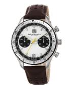 43mm Marco 1081 Chronograph Watch, Brown