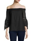 Riley Off-the-shoulder Textured