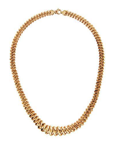 18k Rose Gold Curb Chain Necklace