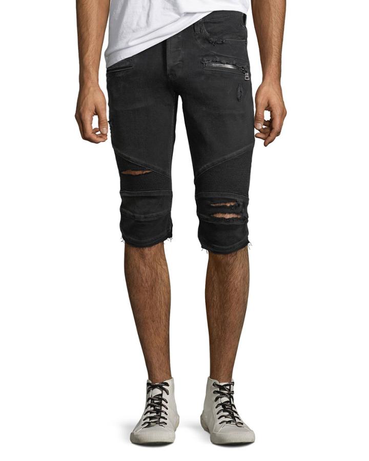 Men's The Blinder Distressed Biker Denim
