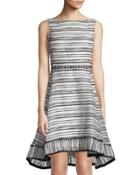 Striped Fit-&-flare Dress