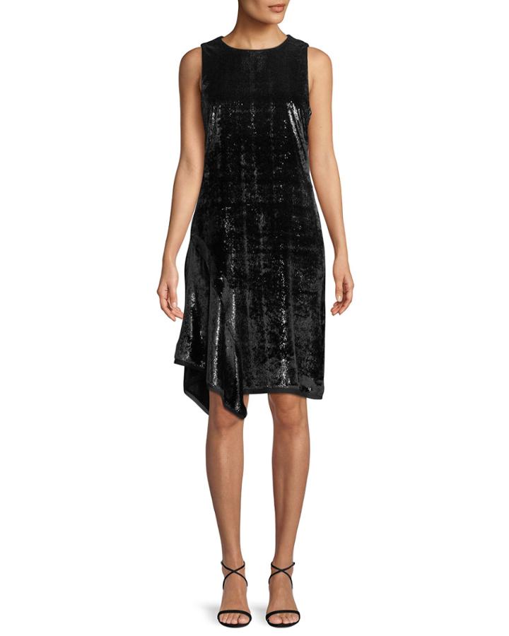 Serenity Metallic Sleeveless Dress