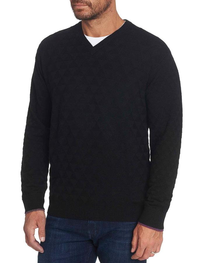 Men's Randie Diamond-knit Wool