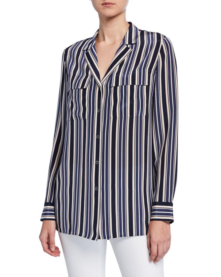 Maximina Painted Desert Stripe Button-down