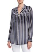 Maximina Painted Desert Stripe Button-down