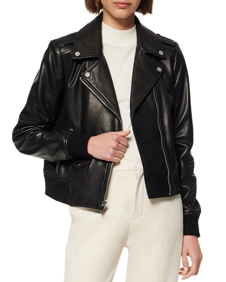 Sandino Leather Bomber