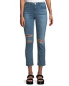 W4 Colette Distressed Straight-leg Jeans
