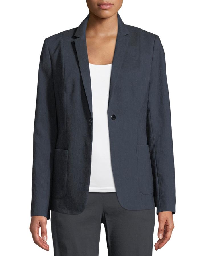 Wendy Patch-pocket Jacket W/ Embroidered Back
