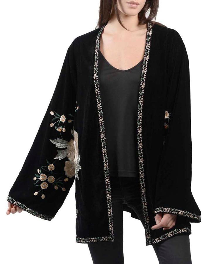Floral Embroidered Topper Jacket