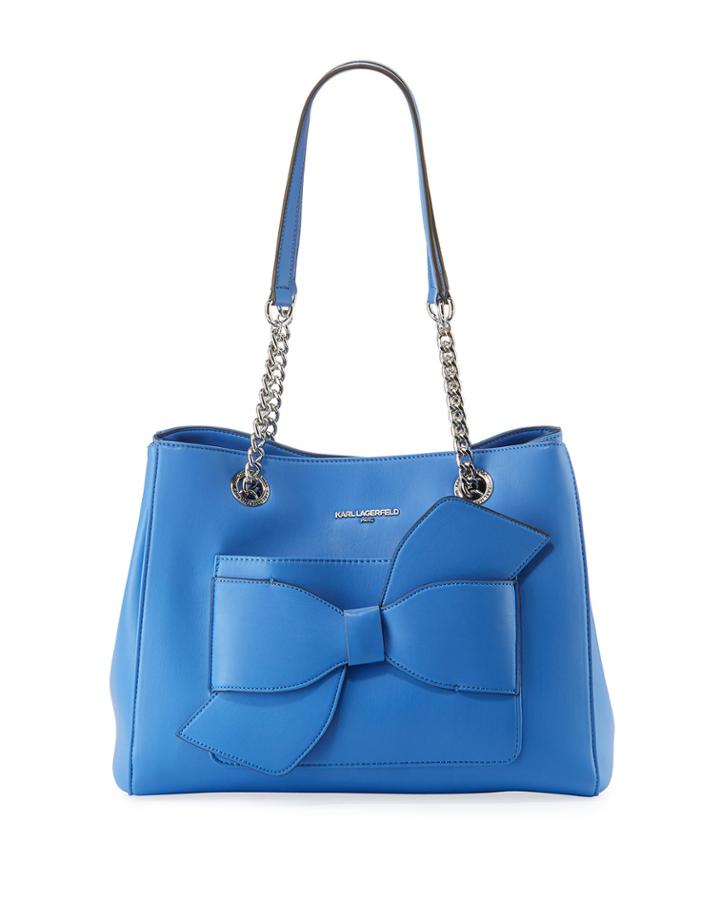 Janelle Fara Bow-pocket Shoulder Tote Bag