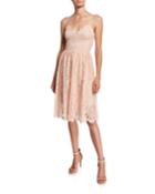 Eyelash Lace Fit-&-flare Dress