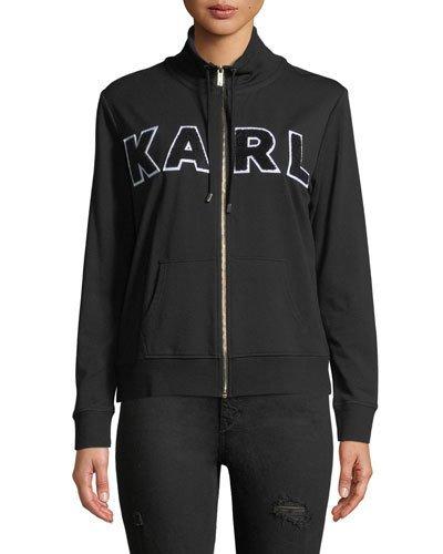 Karl Patchwork Zip-front