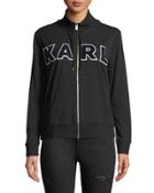 Karl Patchwork Zip-front