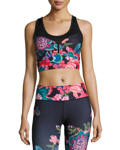 Tapestry Corset Crop Top