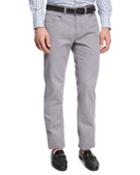 Melange Denim Straight-leg Jeans,