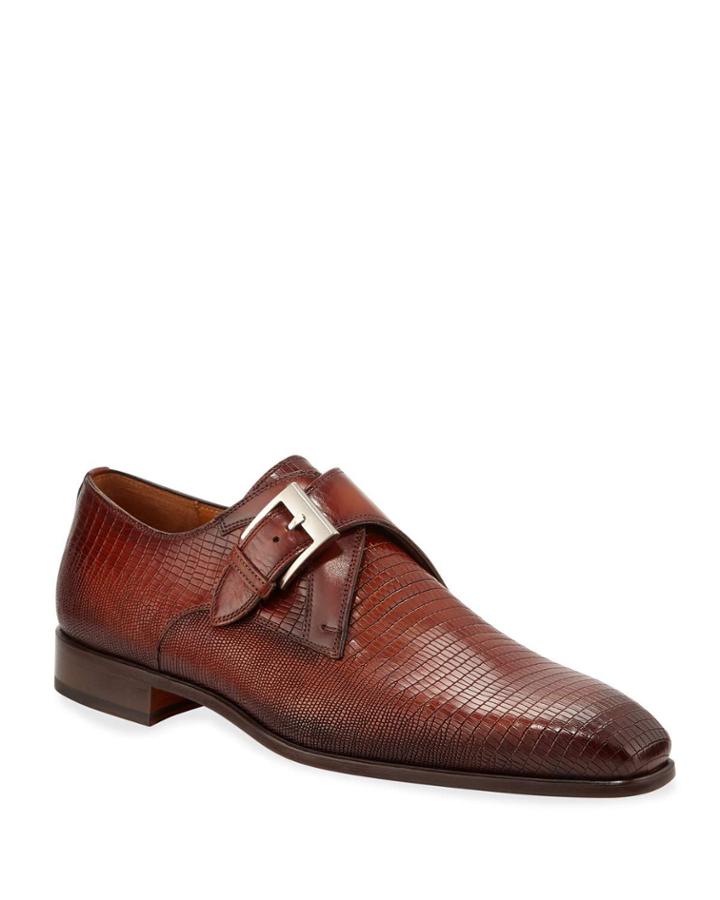 Men's Buckle-strap Leather