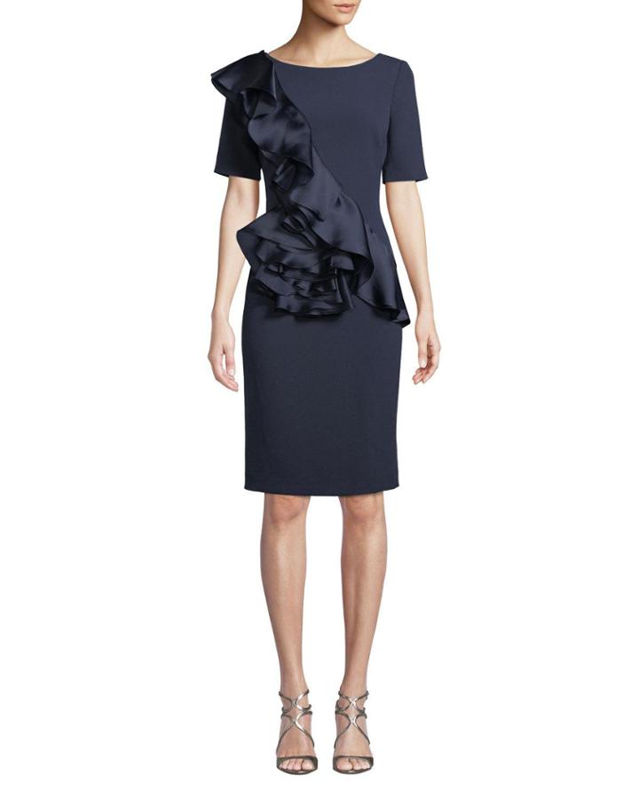 Silk Ruffle-front