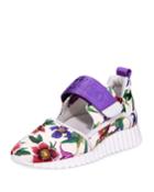 Avigna Floral-print Platform Neoprene