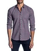 Men's Semi-fitted Tattersall Button-down