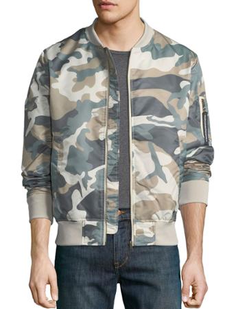 Men's Camouflage Lightweight Bomber Jacket