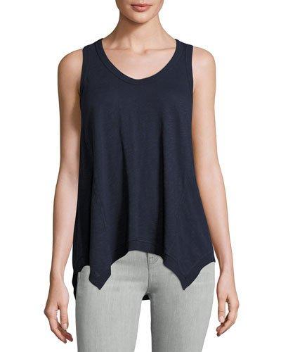 Cotton Handkerchief Tank, Navy