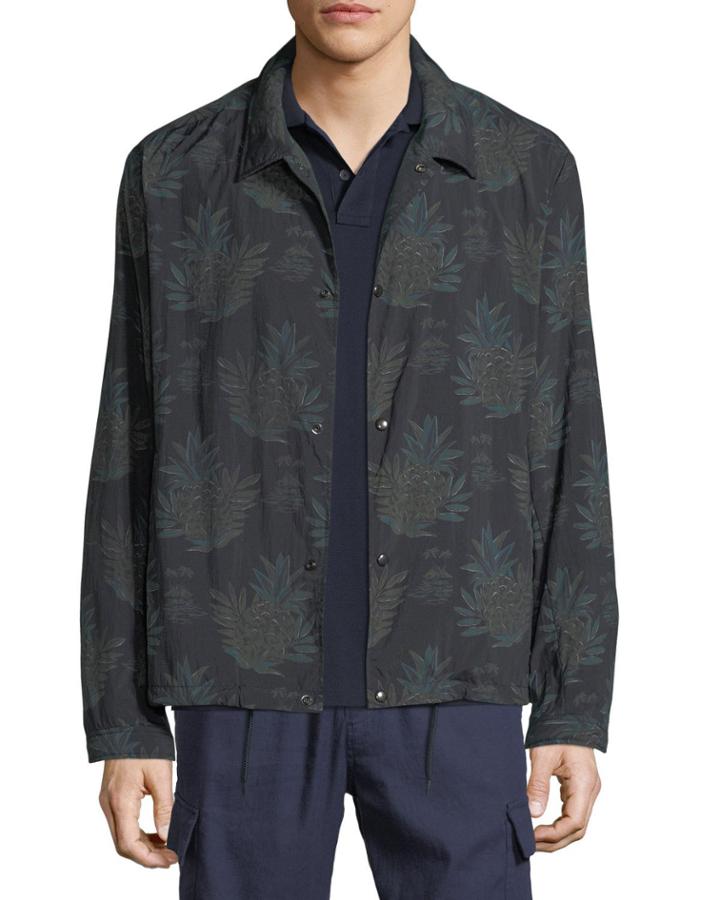 Men's Coaches Tropical-print Nylon Jacket