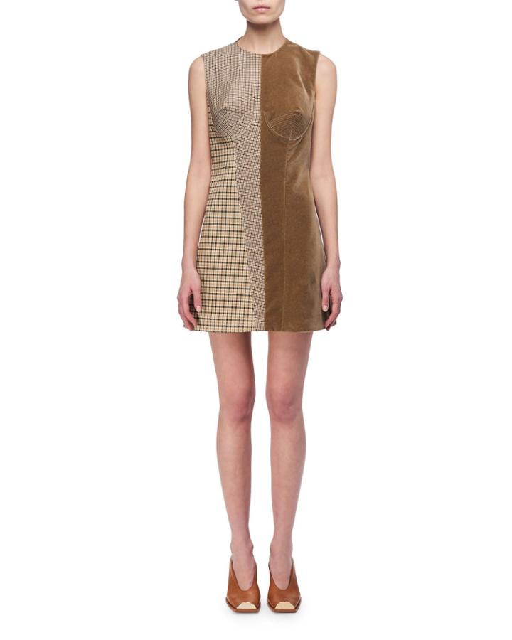 Velvet & Check Bustier