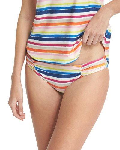 Watercolor Horizon Reversible Swim Bottom,