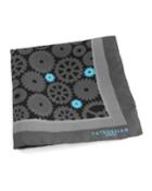 Men's Gear-print Silk Pocket
