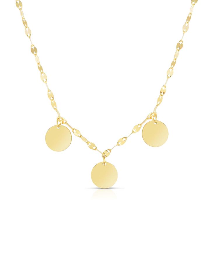 3-disk Mirror-chain Necklace
