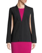 Classic Stretch-cady Cape Jacket