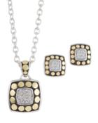 Dot Diamond Earrings & Necklace Gift