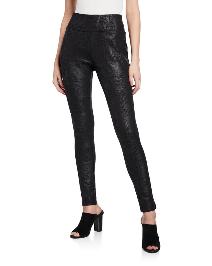 Metallic Pull-on Ankle