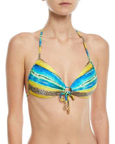 Multi-print Molded-cup Bikini Top