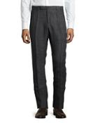 Covington Cotton Twill Straight-leg Pants, Gray